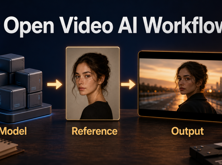 Wan2.2 A14B model, reference image, and final video workflow