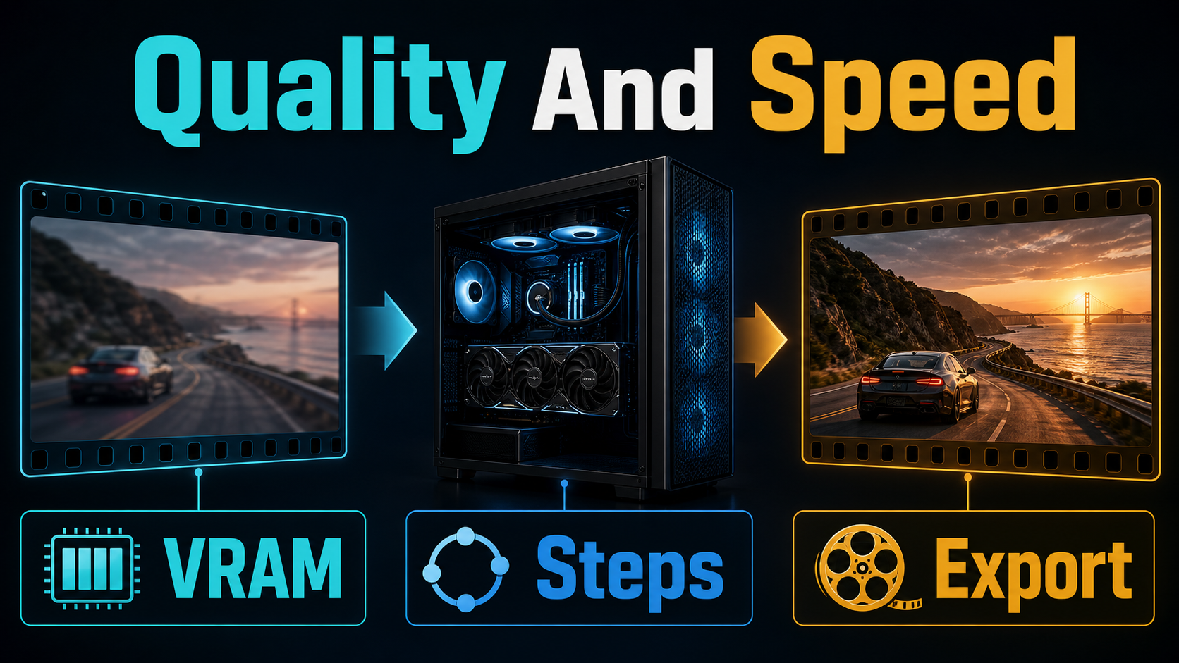 AI video quality and speed settings comparison