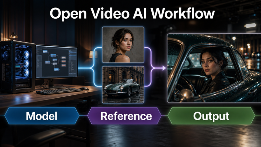 SkyReels-V3 local workflow from model and reference images to video output