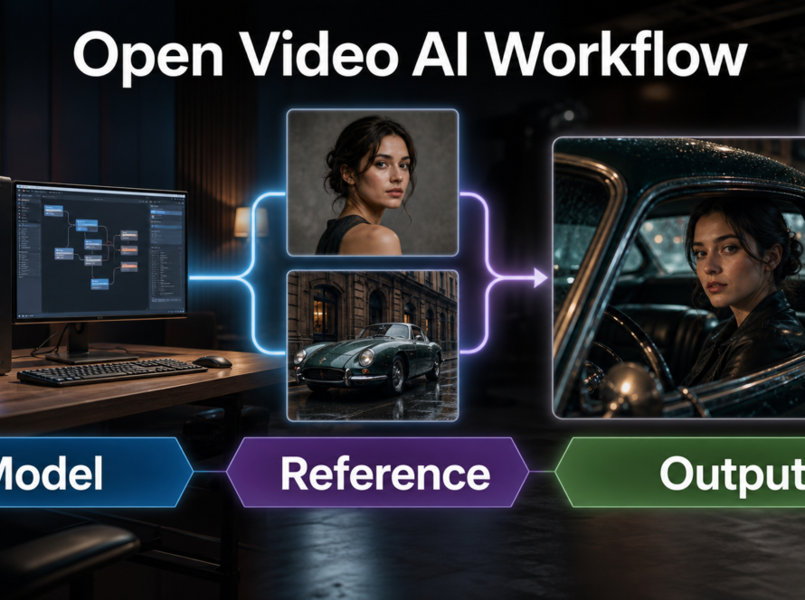 SkyReels-V3 local workflow from model and reference images to video output