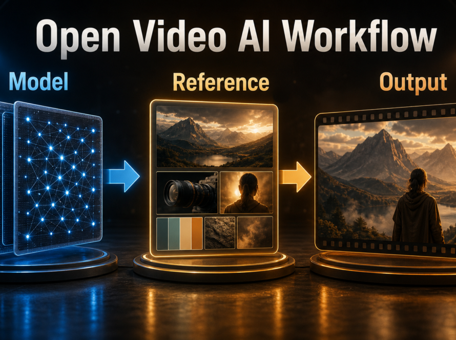 SkyReels-V2 open-weight video workflow from model and reference to output