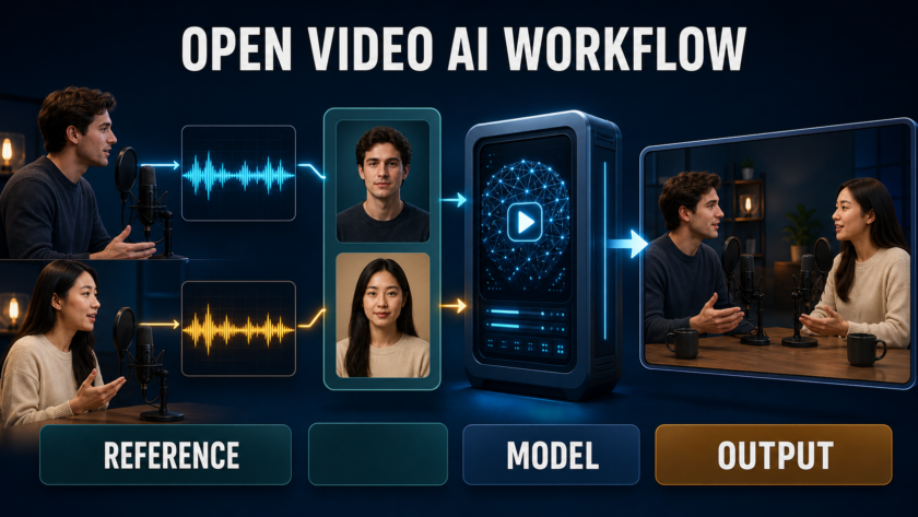 MultiTalk and LongCat audio avatar workflow from model and reference inputs to video output