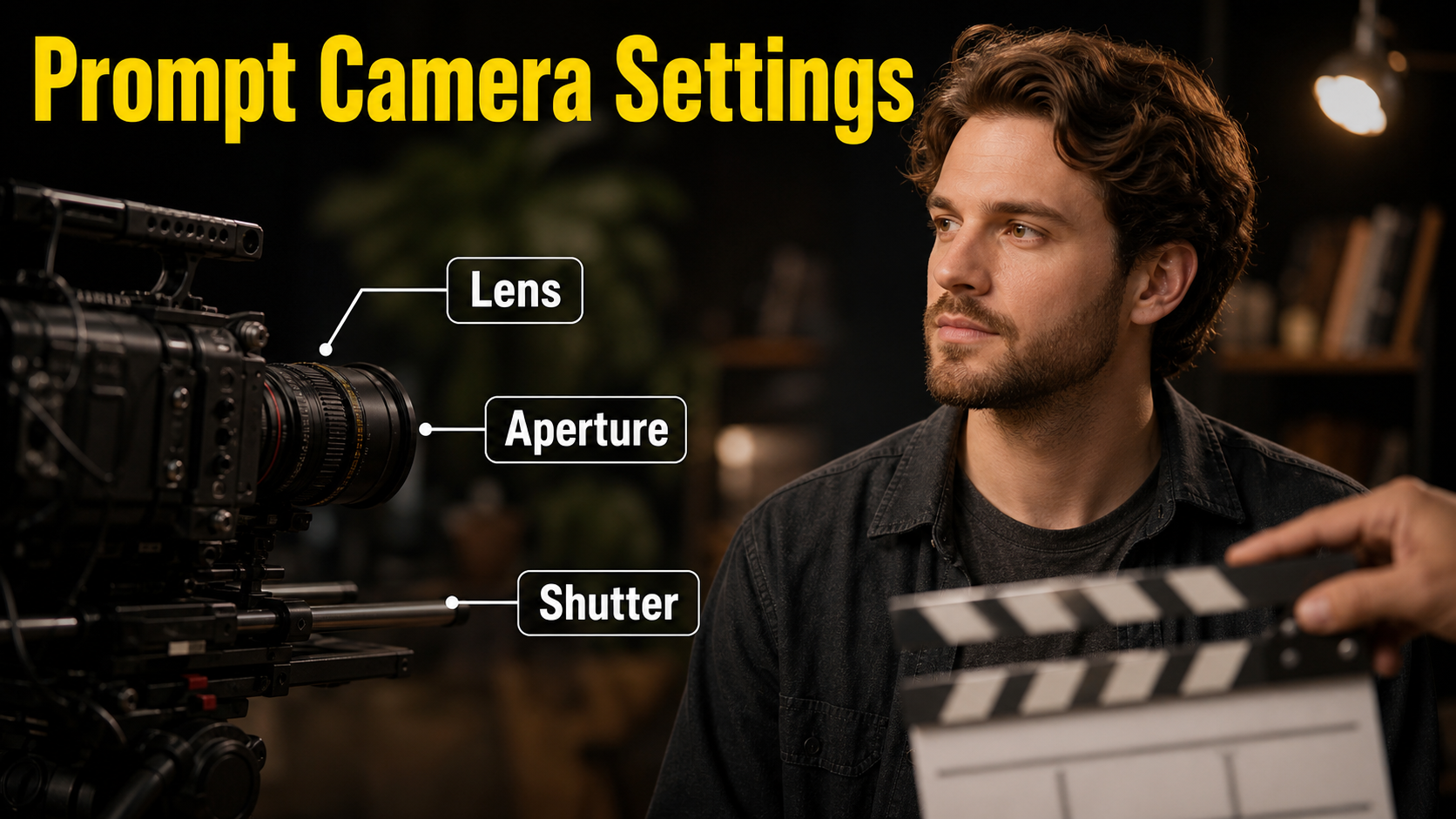 Camera settings illustration for profile and three-quarter AI video portraits